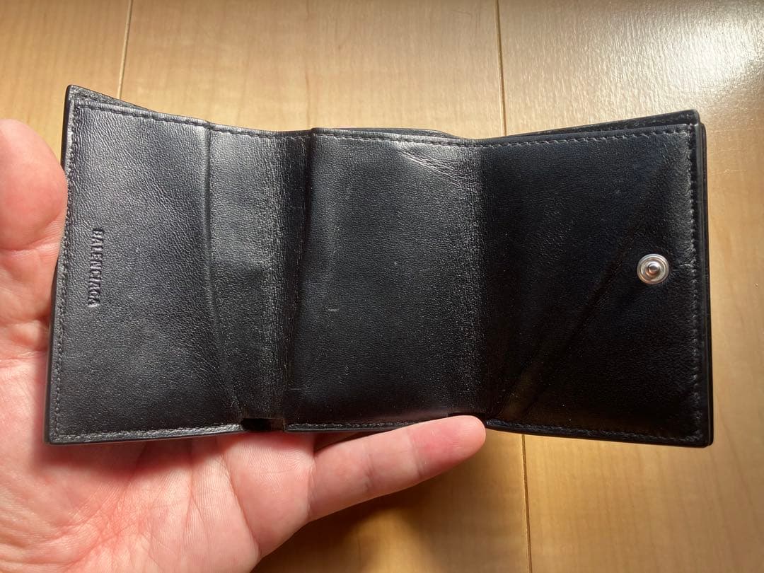 【本日限定値下中】BALENCIAGA ブラック 三つ折り財布