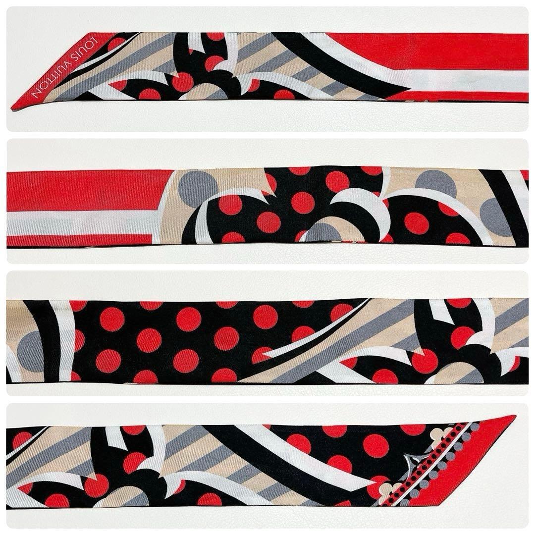 【美品】ルイヴィトン ポップモノグラム バンドーBB M76187 レッド系