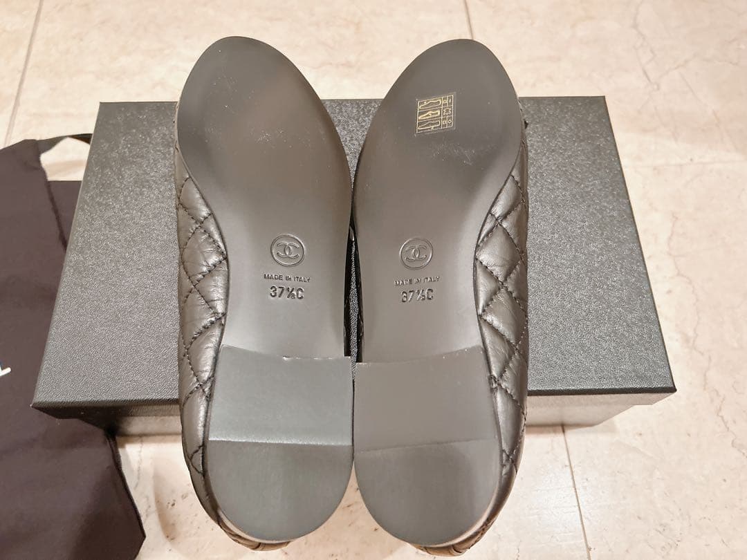 【新品未使用】正規品CHANEL バレエシューズ ブラック