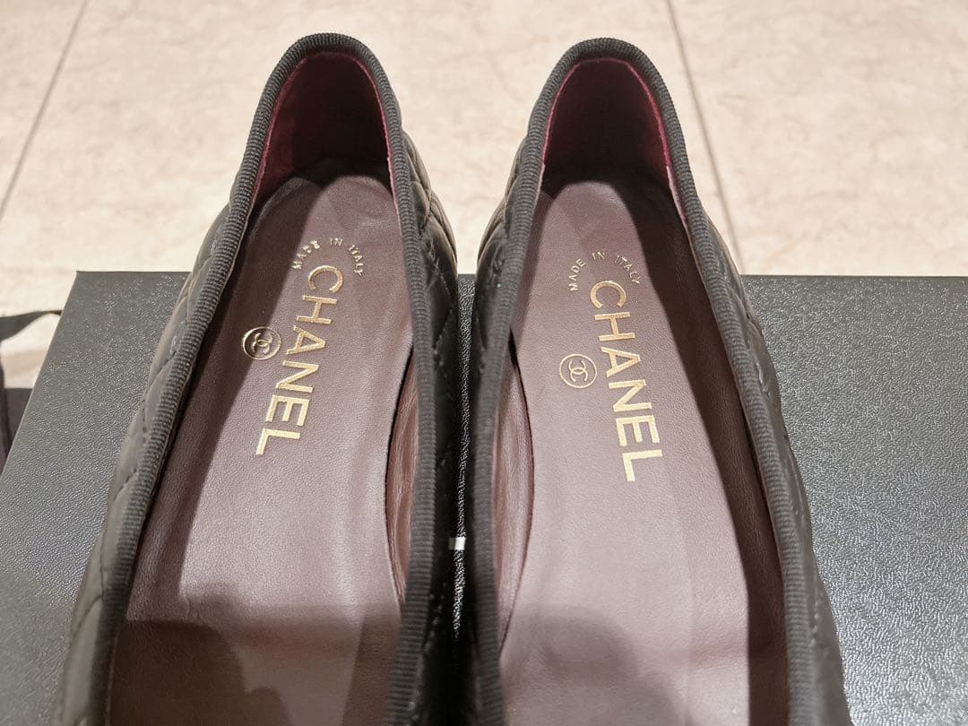 【新品未使用】正規品CHANEL バレエシューズ ブラック
