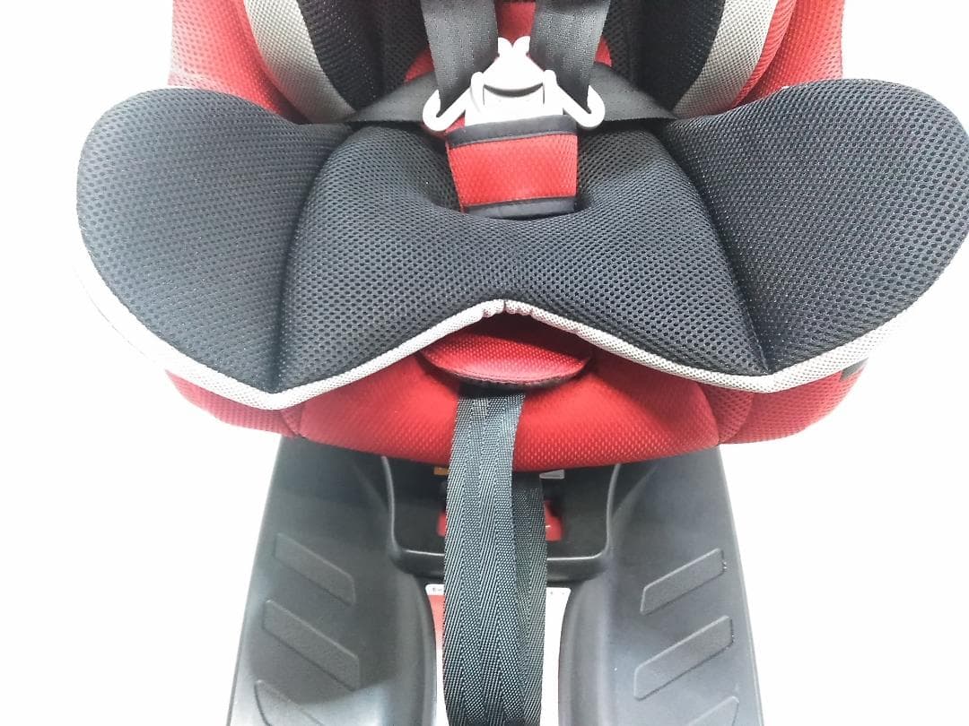 アップリカ チャイルドシート クルリラ isofix モアレレッド △