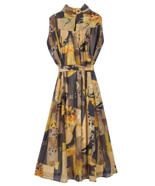 ワンピース Ameri VINTAGE EMILIE GATHER DRESS