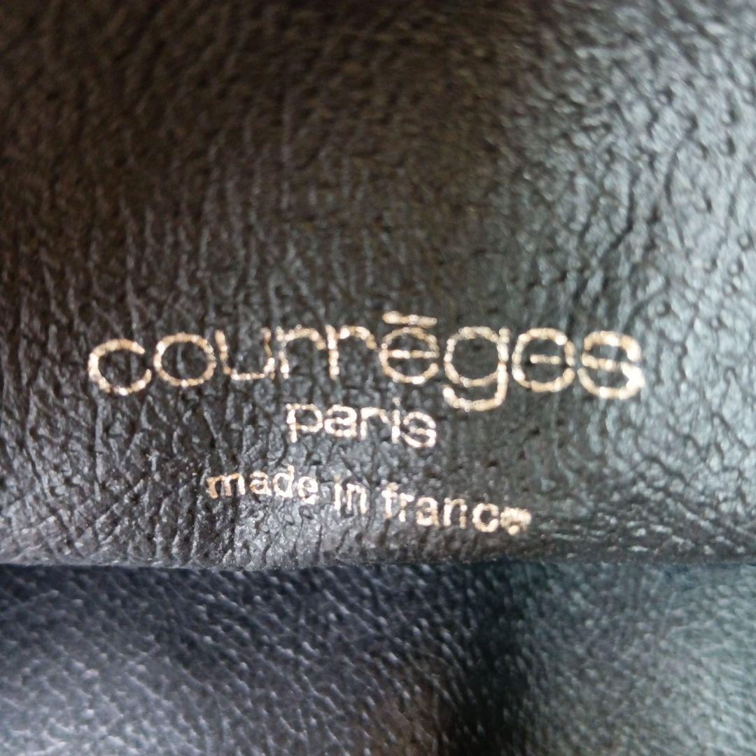 ブラック レザー 巾着型 ショルダーバッグ