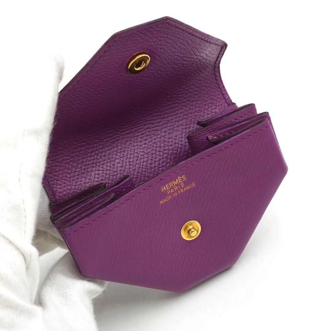 ✨未使用展示品✨　HERMES ケース　小銭入れ　ル・ヴァンキャトル　紫色