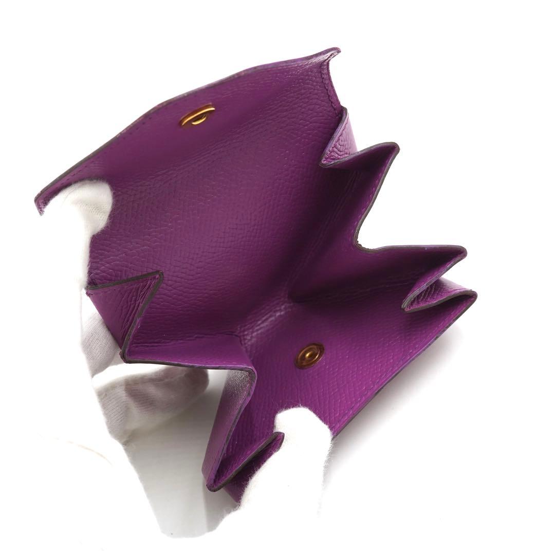 ✨未使用展示品✨　HERMES ケース　小銭入れ　ル・ヴァンキャトル　紫色