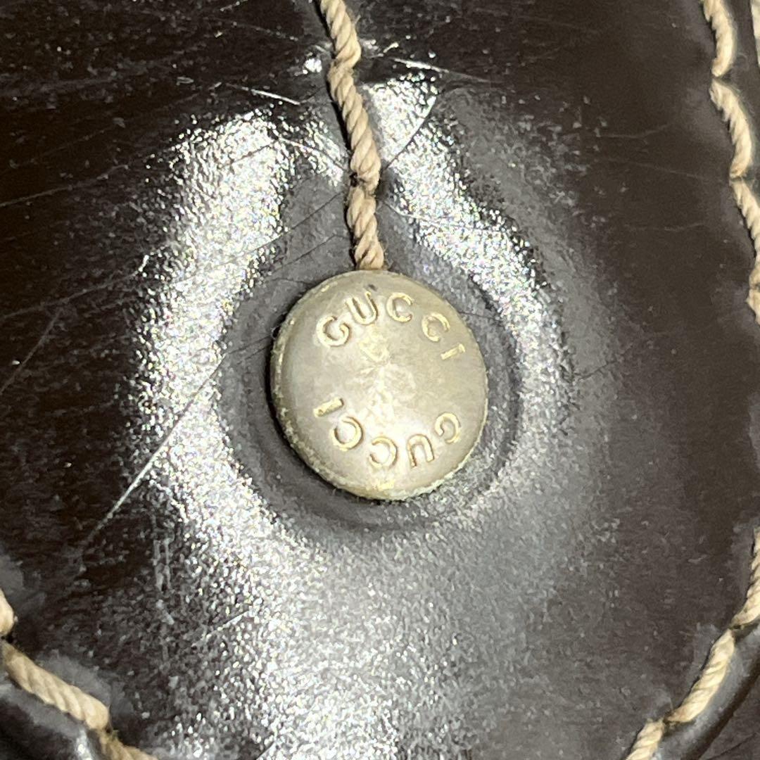 グッチ　ハンドバッグ　リボン　GGスプリーム　A4収納可　ベージュ　PVCレザー