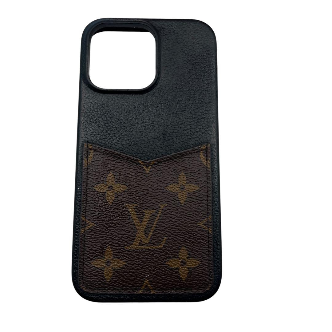 【極美品】ルイヴィトン　iphoneケース　14 Promax　モノグラム　黒