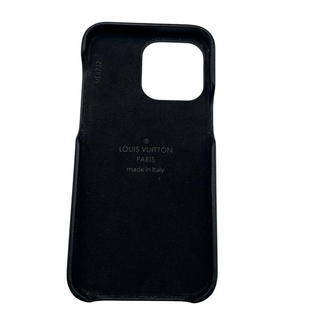 【極美品】ルイヴィトン　iphoneケース　14 Promax　モノグラム　黒