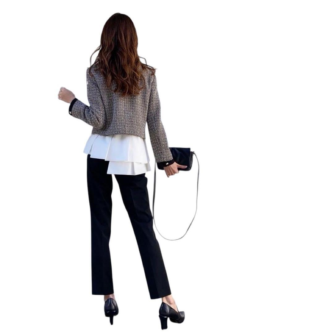 ✨Roooi♡ ✨ZARA リボンディテール テクスチャージャケット