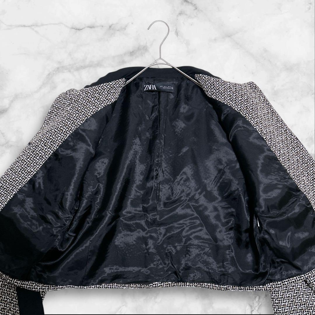 ✨Roooi♡ ✨ZARA リボンディテール テクスチャージャケット