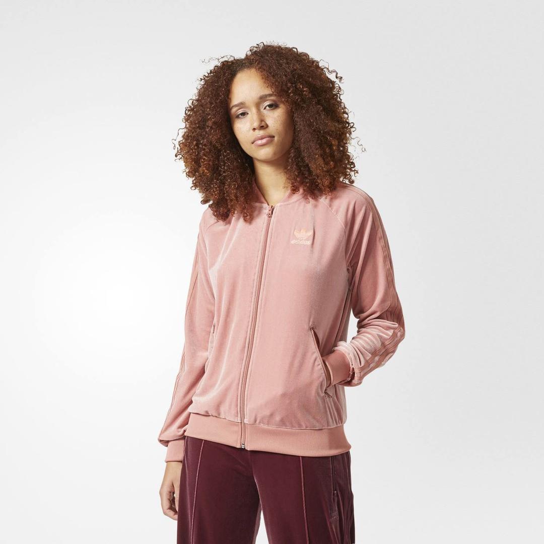 adidas originals ジャージ ベロア ピンク XOT ベルベット