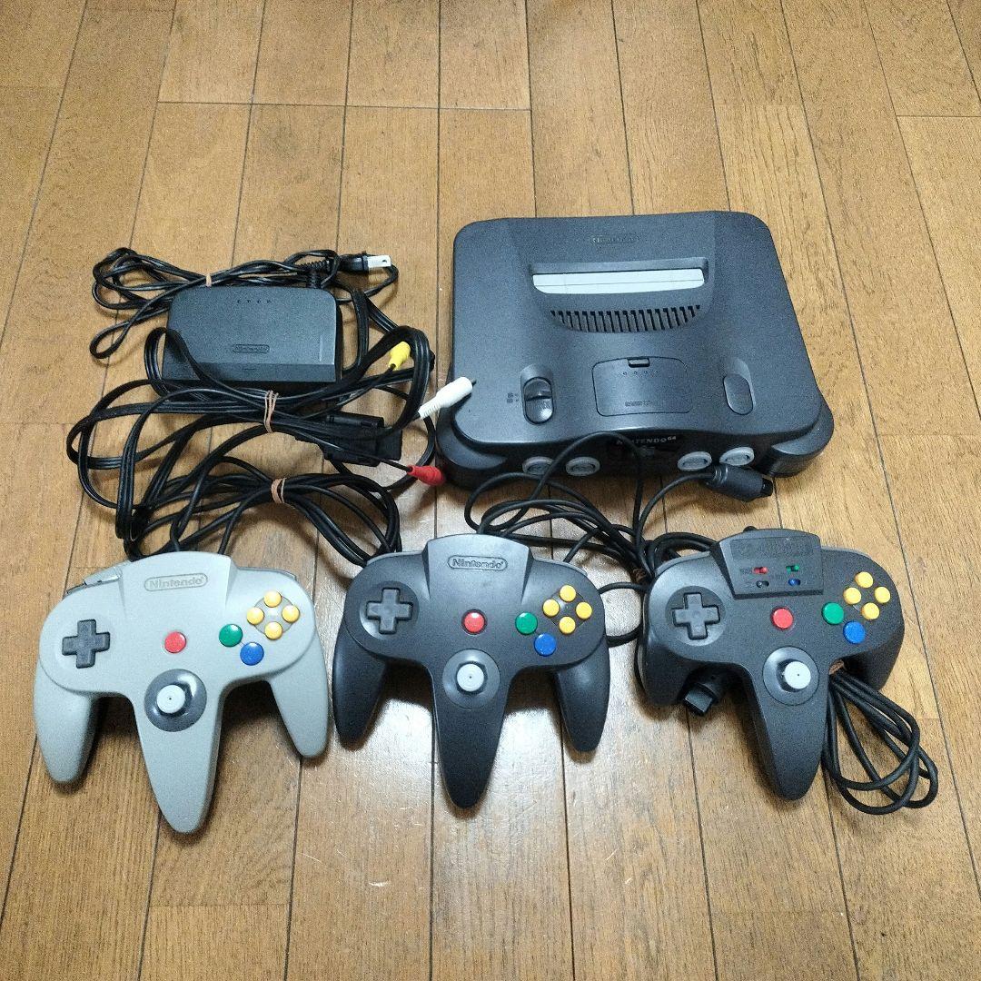 値下げしました　Nintendo 64 + コントローラー3つ + ゲームソフト