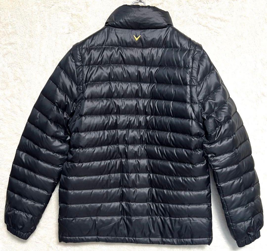 callaway ダウンジャケット2way 大きいサイズ　ゴルフウェア　黒