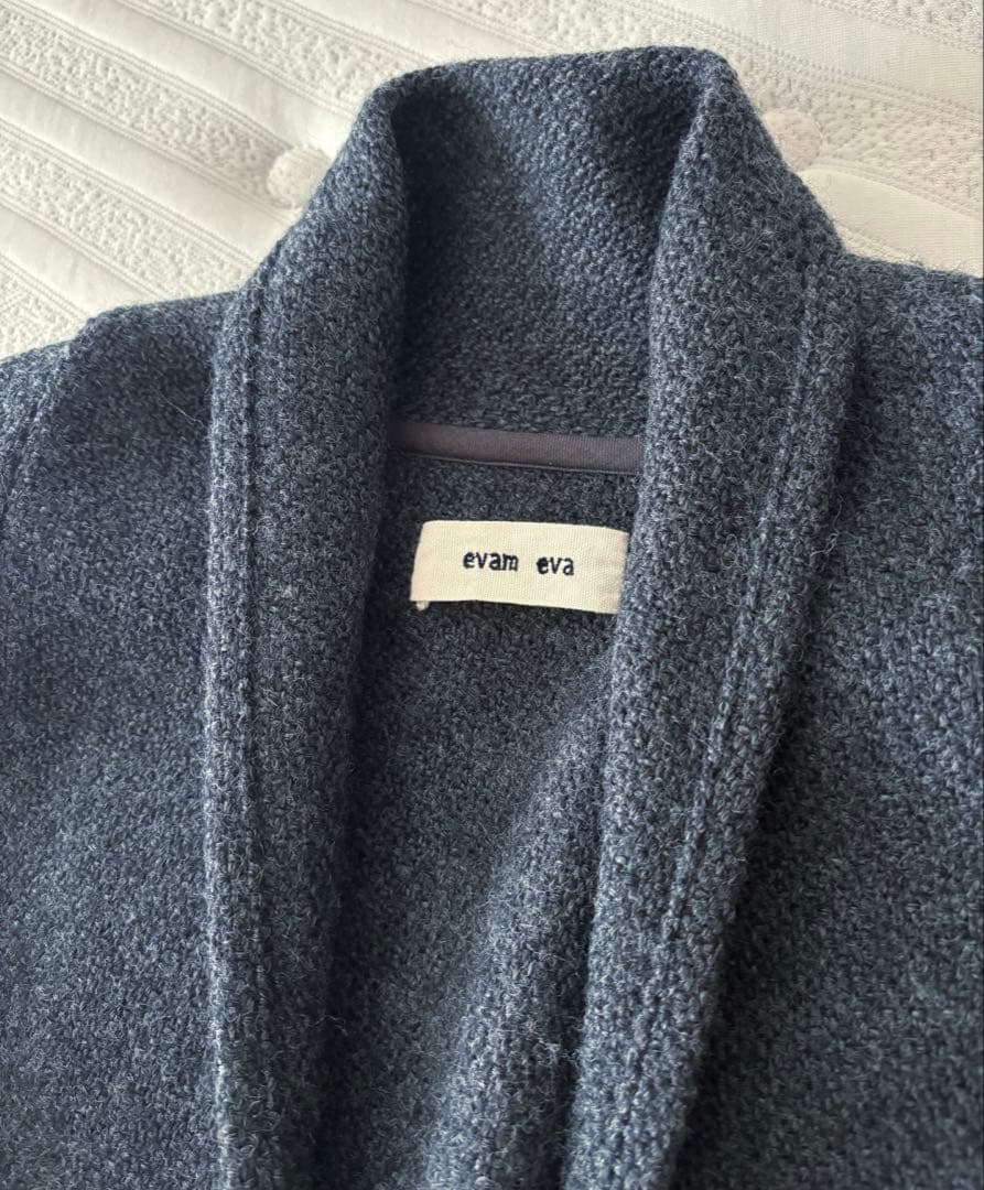 evam eva ウール ローブコート ワイドシルエット ユニセックス