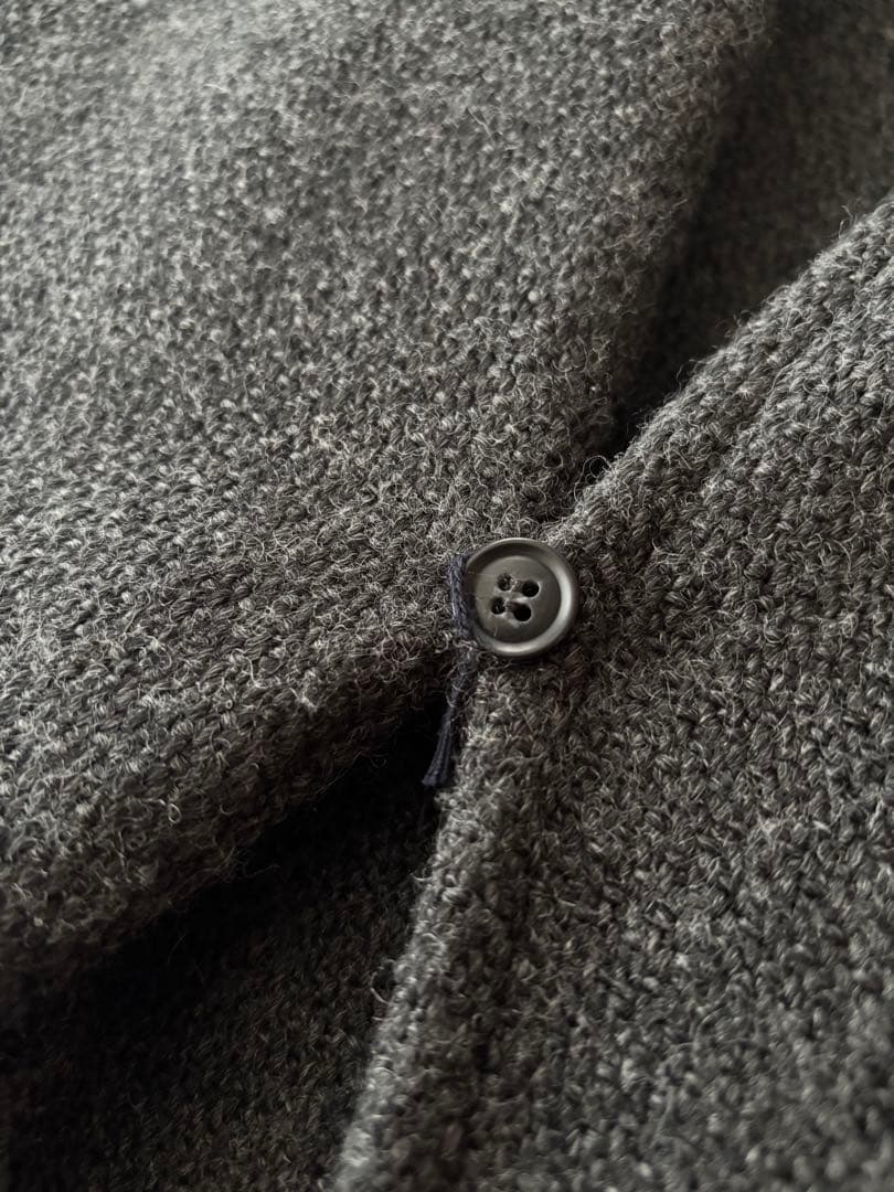 evam eva ウール ローブコート ワイドシルエット ユニセックス