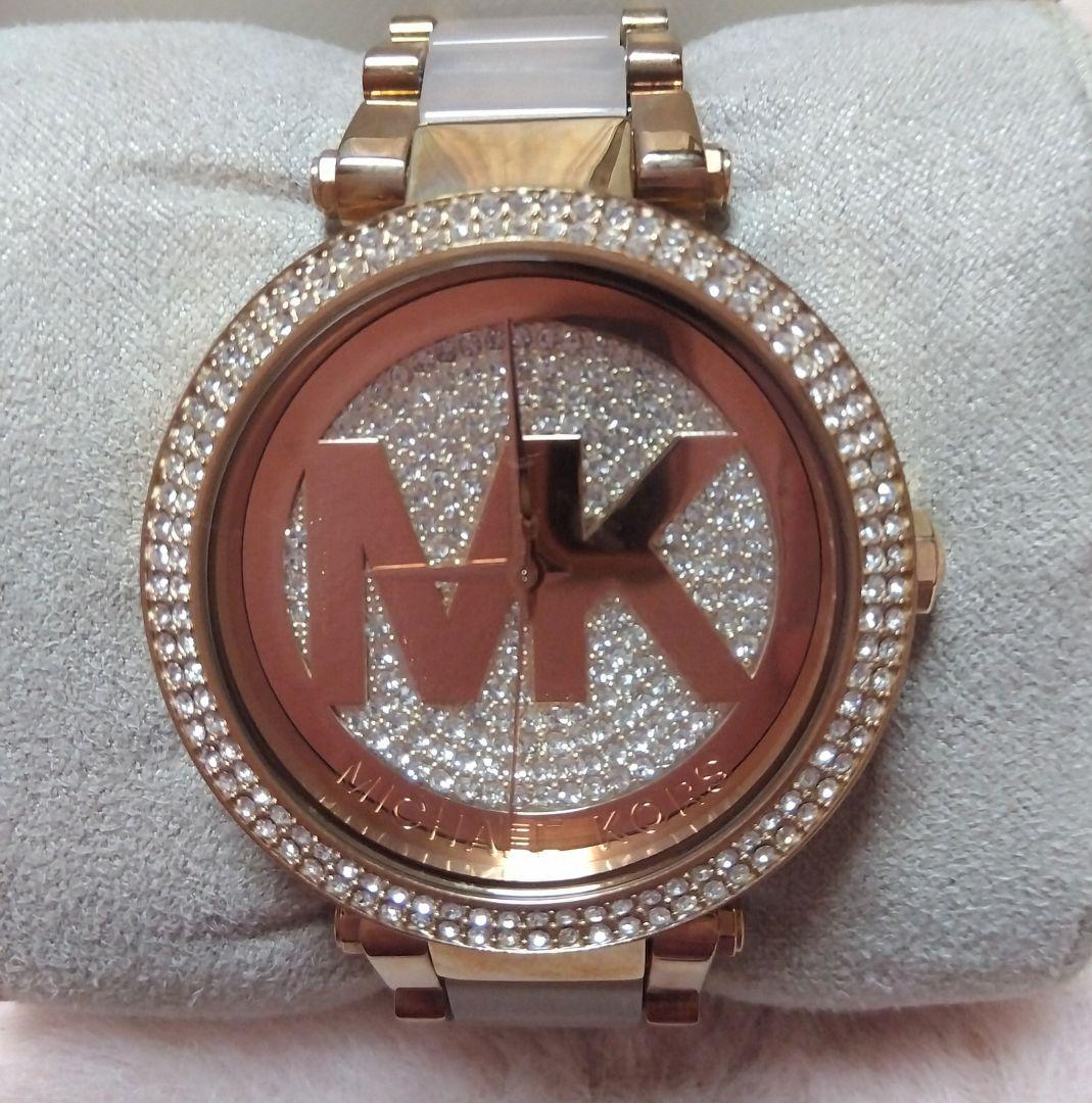 MICHAEL KORS 腕時計 ピンク×ゴールド！2回の使用！美品！