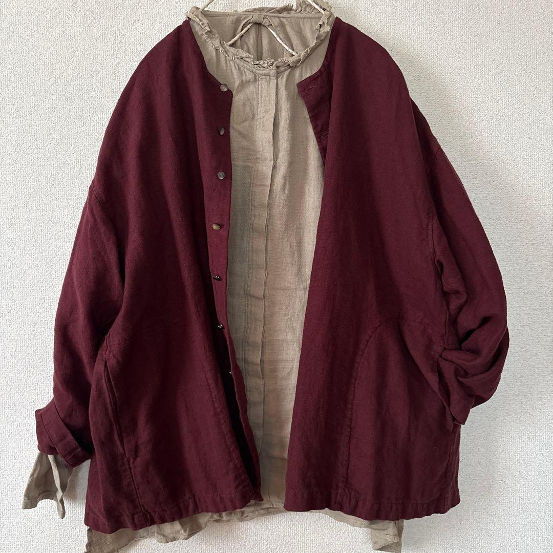 ネストローブ　起毛リネンジャケット