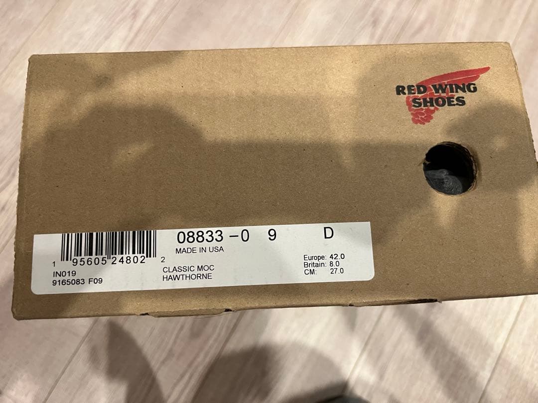 RED WING 6-inch Classic Moc US9スウェード8833