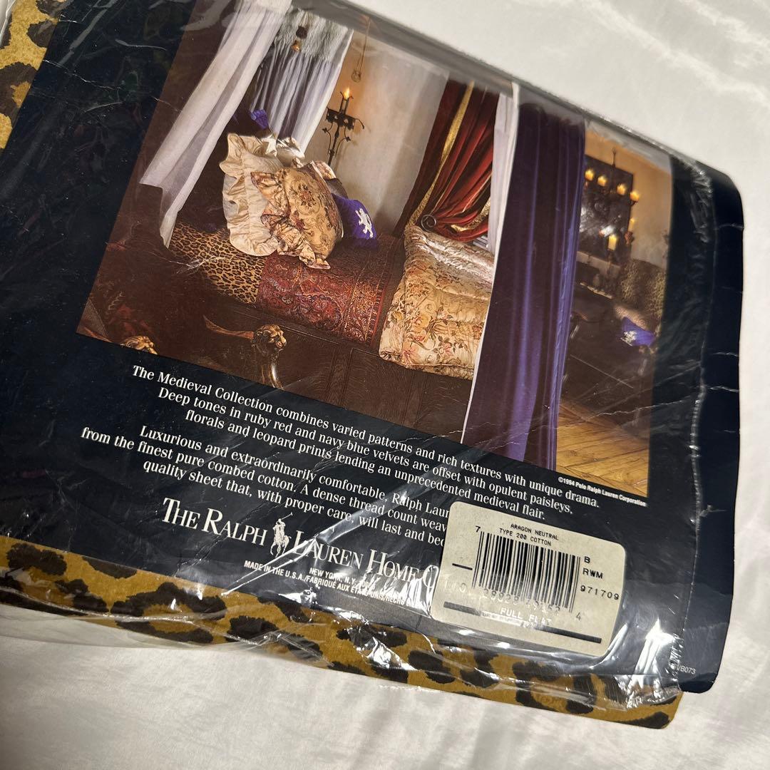 新品　希少　RALPH LAUREN ダブル　フィッテッドシーツ レオパード