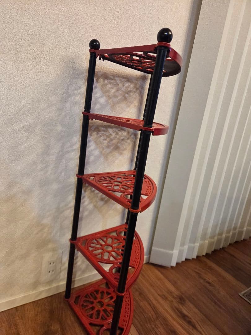 LE CREUSET ルクルーゼ ポッドスタンド 5段 廃盤品 チェリーレッド