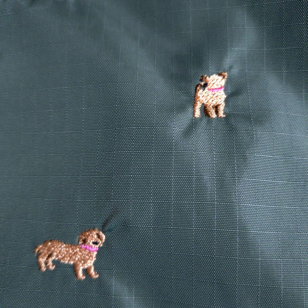 【新品未使用】レスポートサック　犬柄　ブリードオブドッグ　グリーン