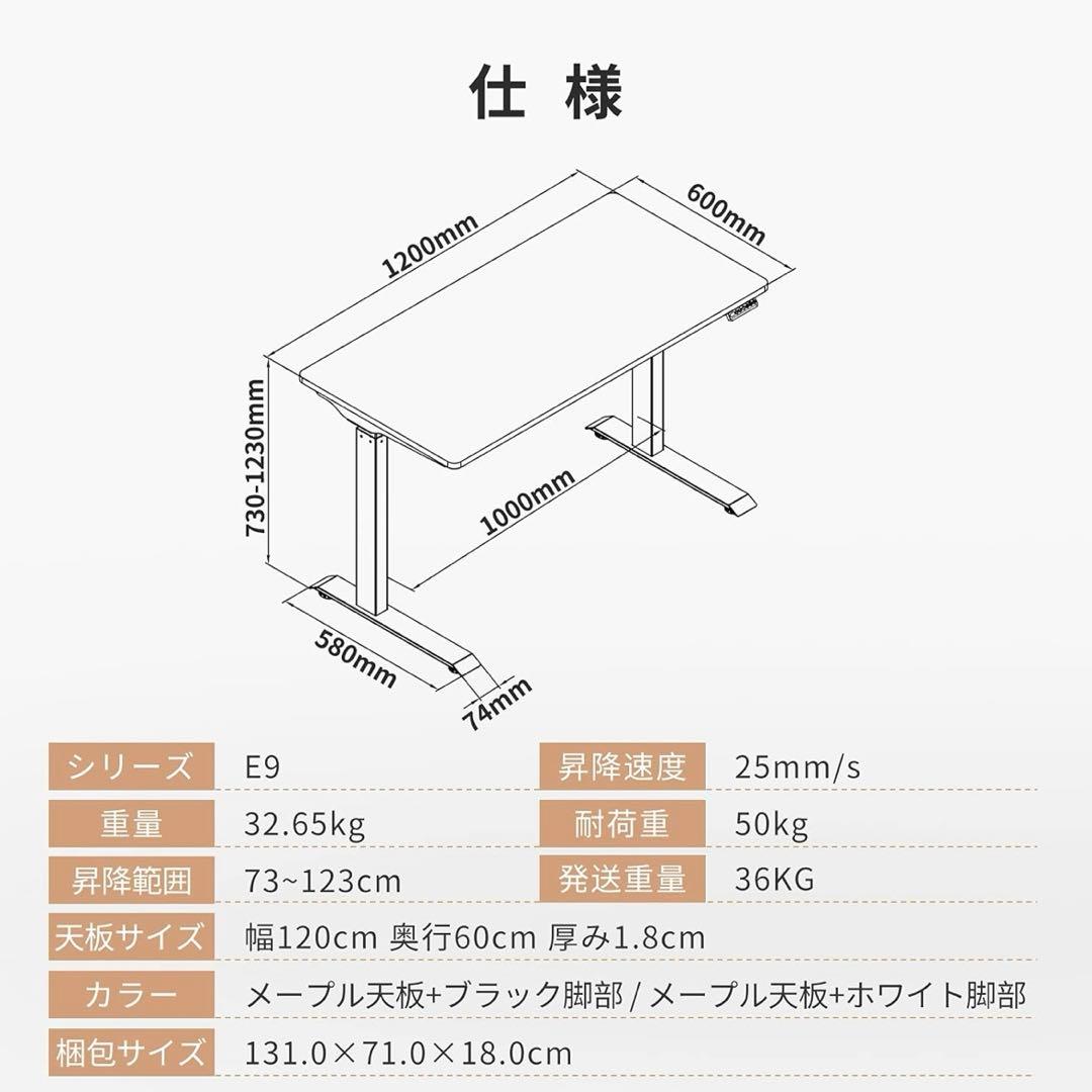 【送料込み】FlexiSpot / フレキシスポット E9 昇降デスク
