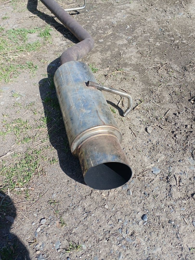 ジムニー　ja11 　社外　マフラー　ステンレス　メーカー不明