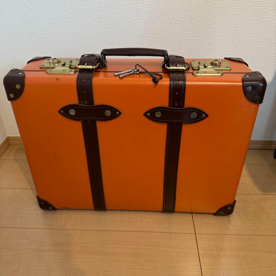 グローブトロッター センテナリー キャリーオン 2輪 オレンジ/ブラウン