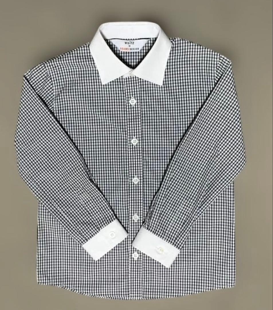 120cm セットアップ 男の子 BEAMS 黒 ネクタイ シャツ フォーマル