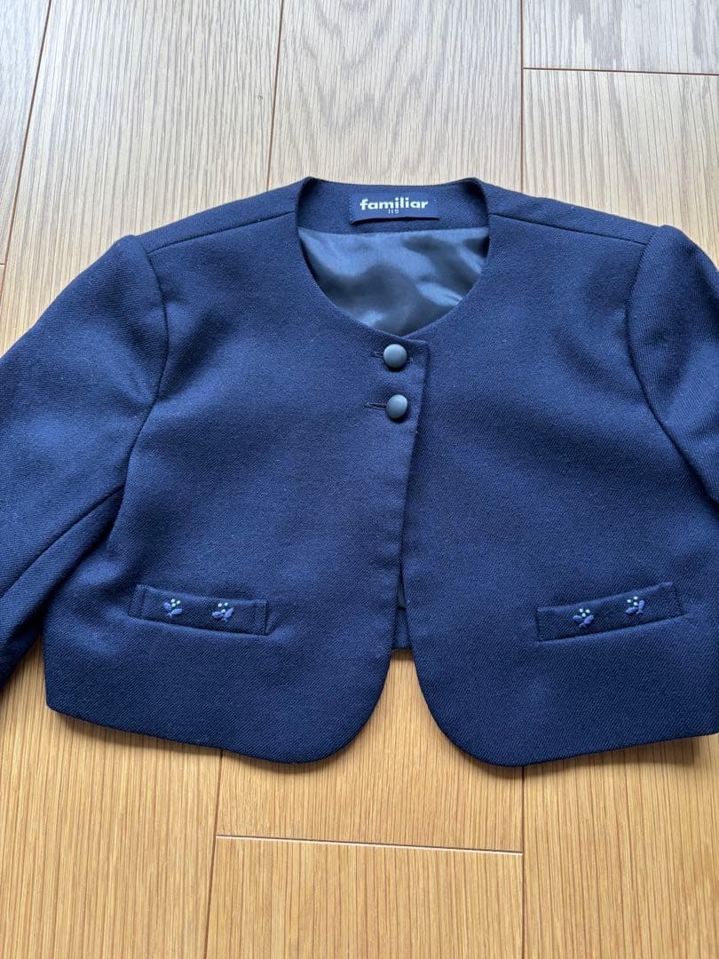 familiar アンサンブル　3点セット　お受験　入学式　全て115cm