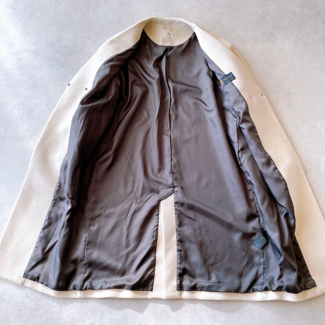 IENA MANTECO ノーカラーロングコート アウター イエナ