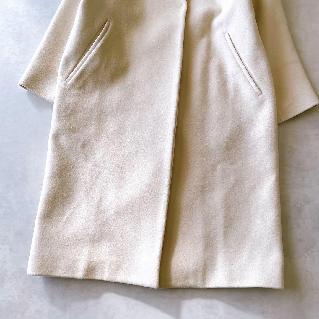 IENA MANTECO ノーカラーロングコート アウター イエナ