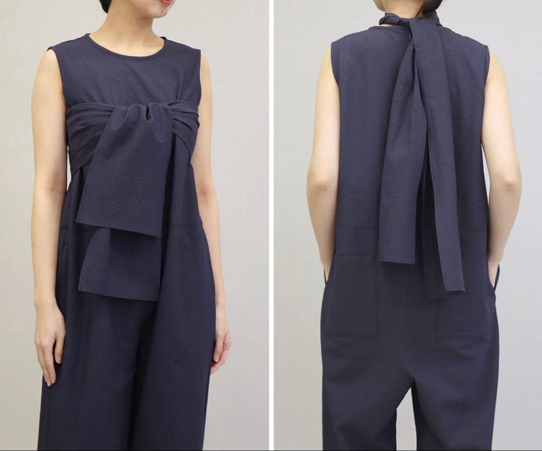 ルメランジュ　オールインワン ウエストリボン付き