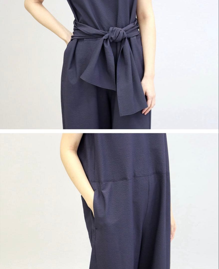 ルメランジュ　オールインワン ウエストリボン付き