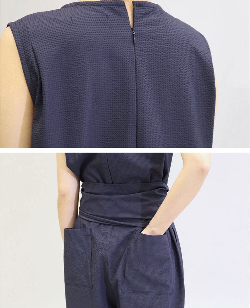 ルメランジュ　オールインワン ウエストリボン付き