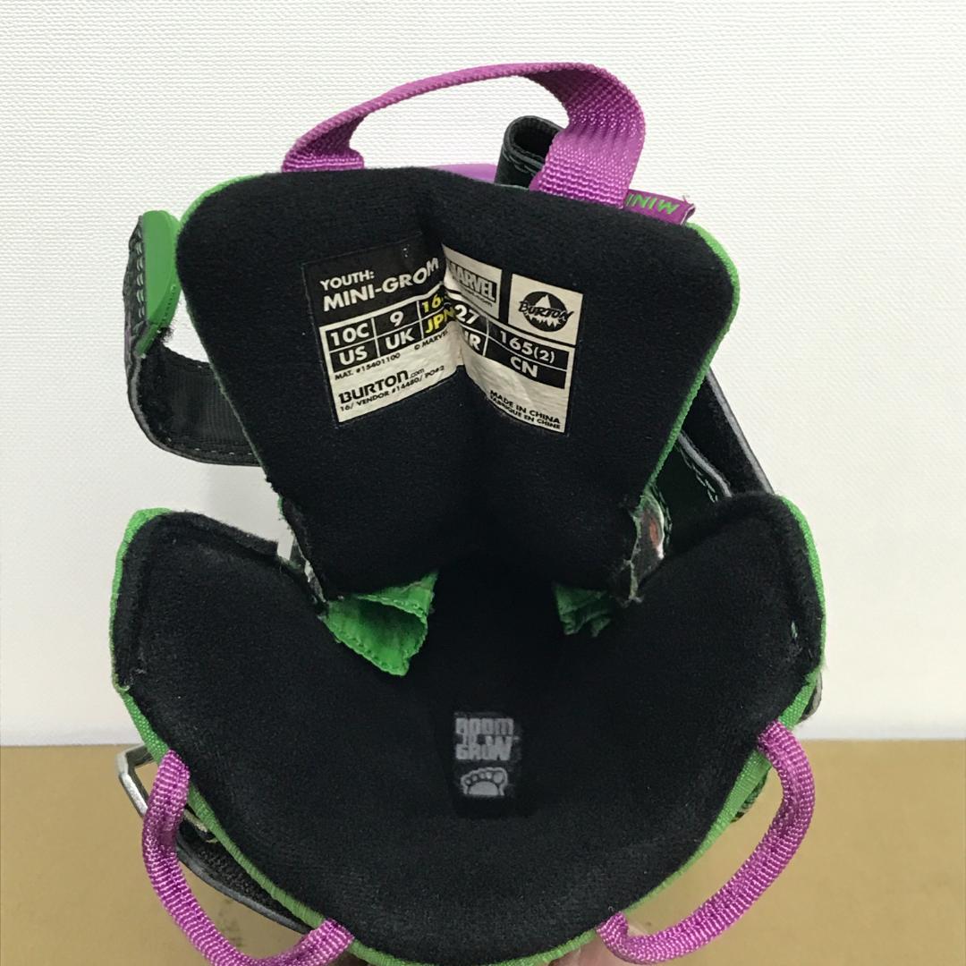美品■MARVELコラボ■BURTON GROM 16.5cm 子供用 ブーツ