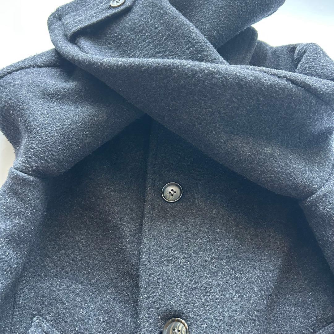 DANTON ウールモッサ シングルコート ステンカラーコート　38