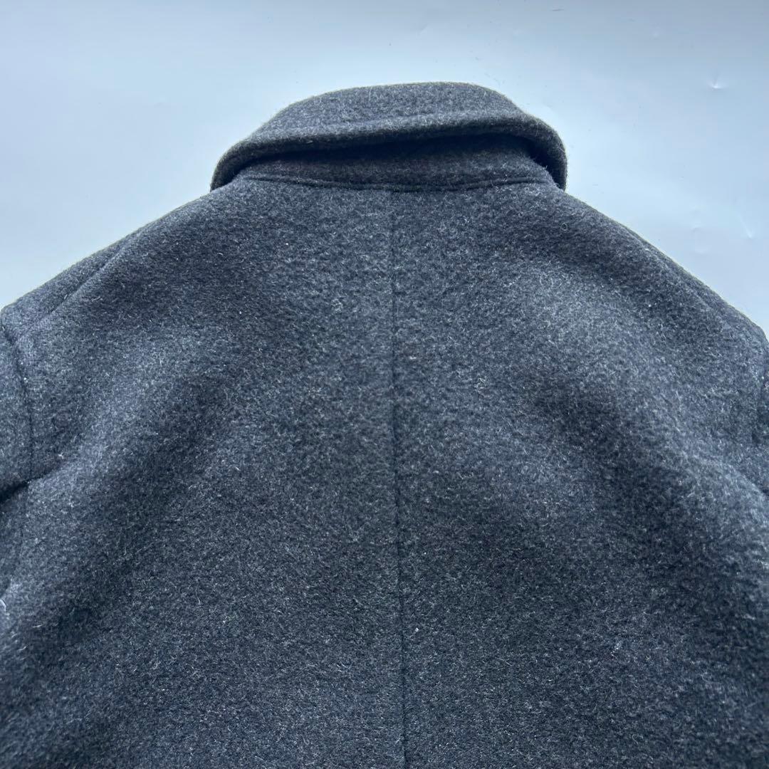 DANTON ウールモッサ シングルコート ステンカラーコート　38
