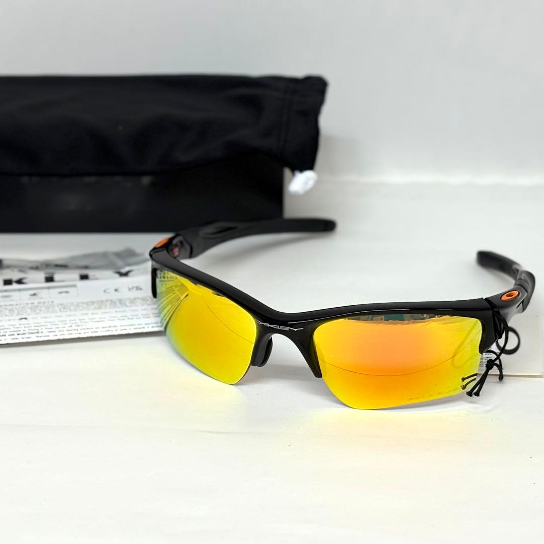 ②OAKLEY ハーフジャケット2.0 XL 9154 偏光 スポーツサングラス