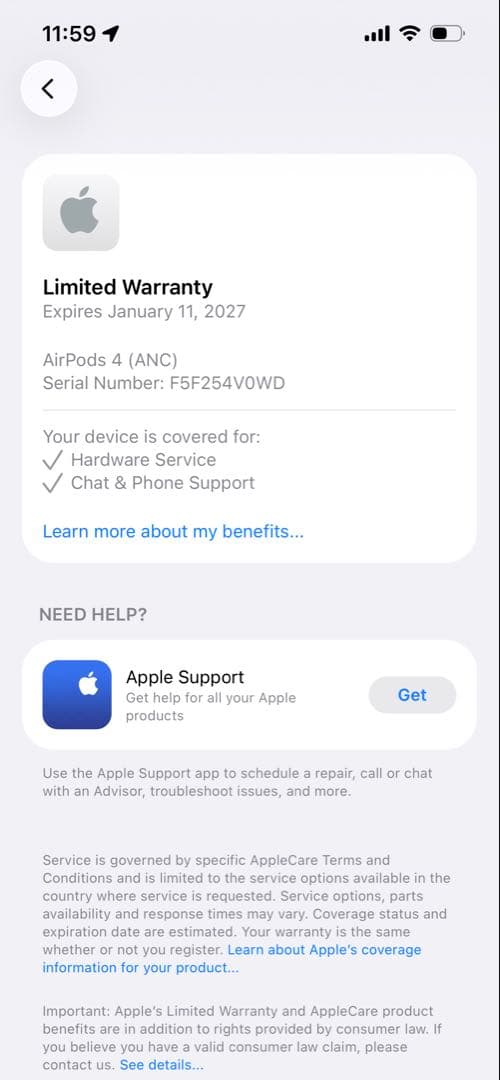 く*く様 新品未使用 Apple AirPods4 ANC搭載 本体