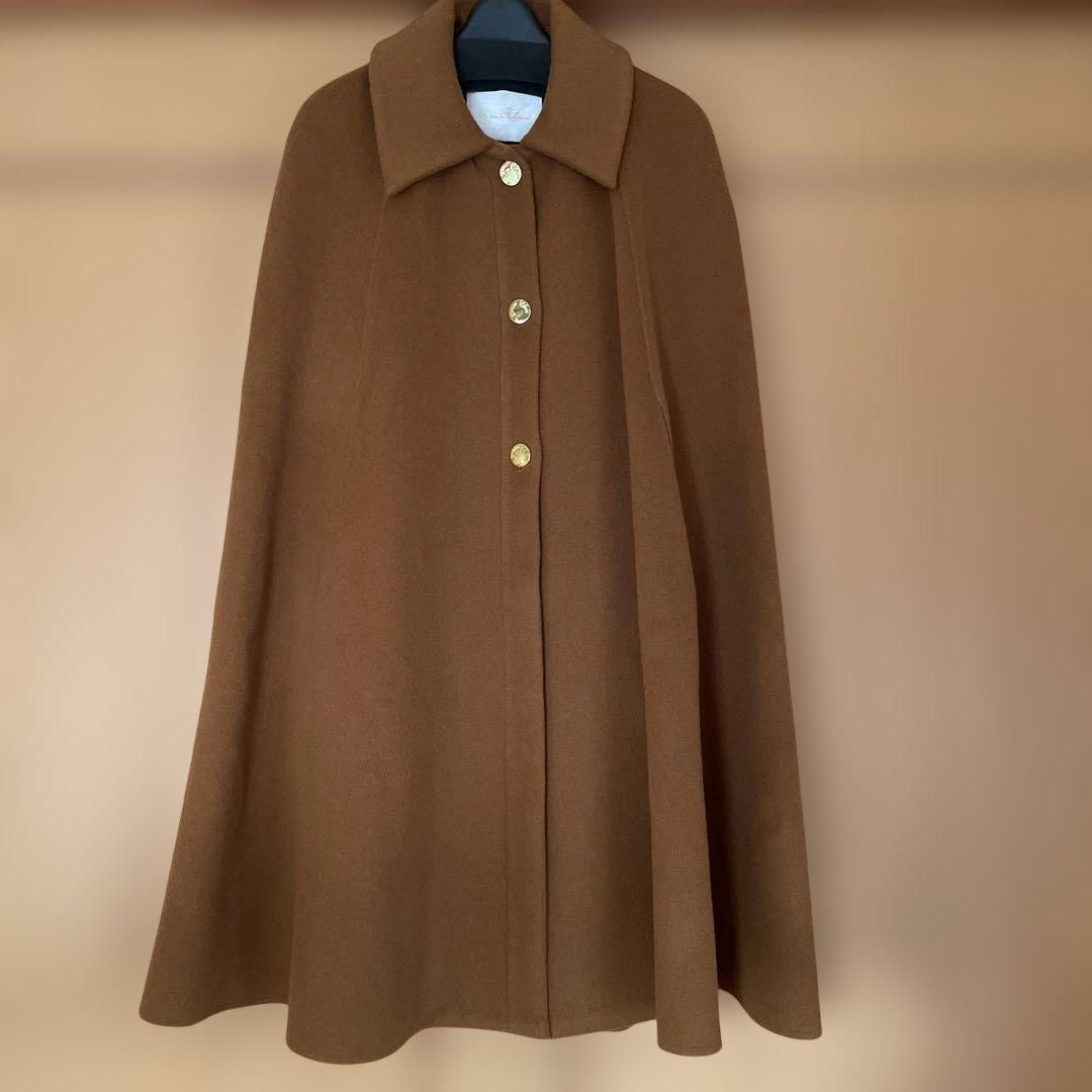 グレースクラス　リバーケープコート　キャメル