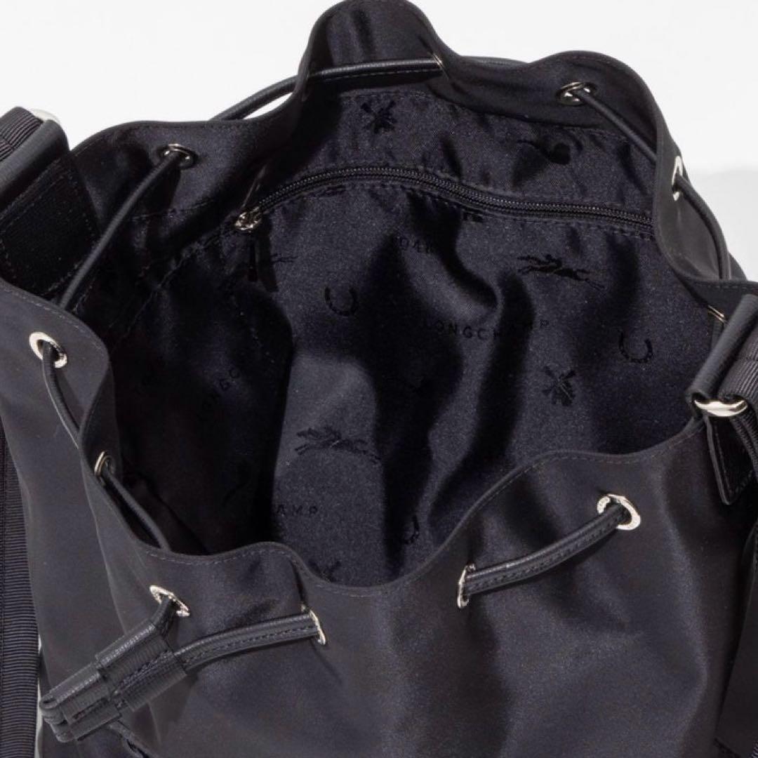 現行✨】LONGCHAMP ロンシャン ブラック ドローストリングバッグ 巾着