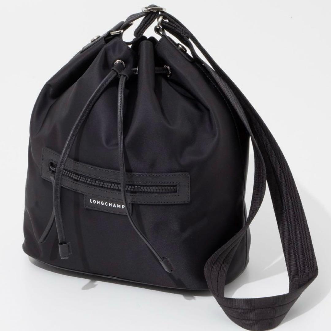 現行✨】LONGCHAMP ロンシャン ブラック ドローストリングバッグ 巾着