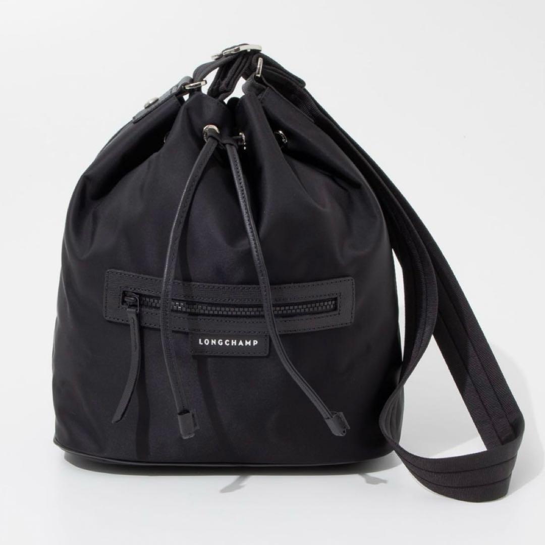 現行✨】LONGCHAMP ロンシャン ブラック ドローストリングバッグ 巾着