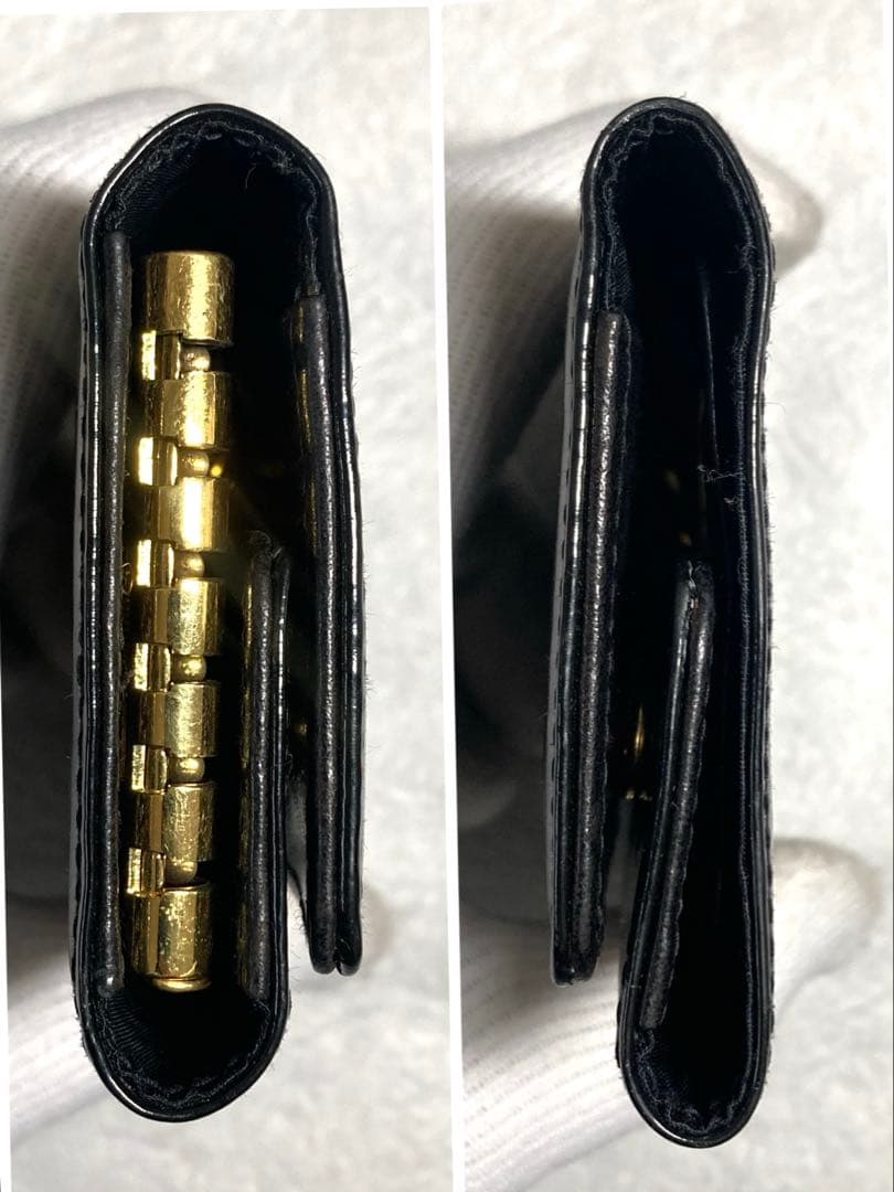 良品　CHANEL シャネル　パテントレザー　ココマーク　6連キーケース