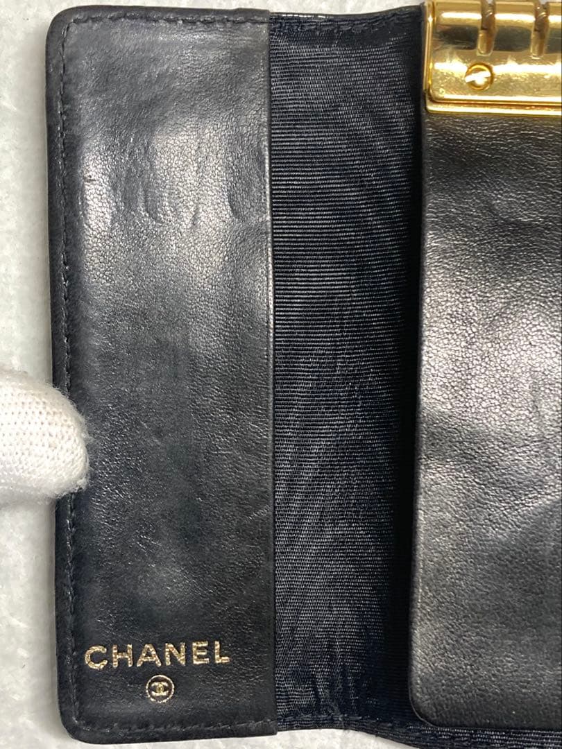 良品　CHANEL シャネル　パテントレザー　ココマーク　6連キーケース