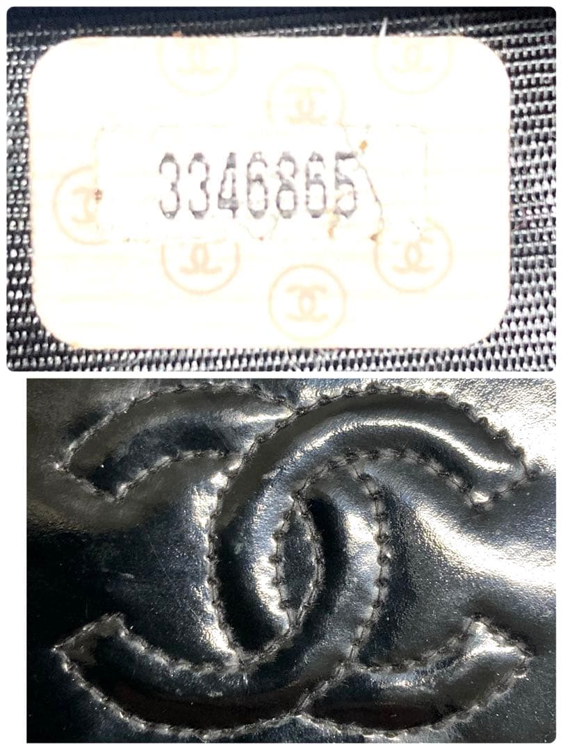 良品　CHANEL シャネル　パテントレザー　ココマーク　6連キーケース