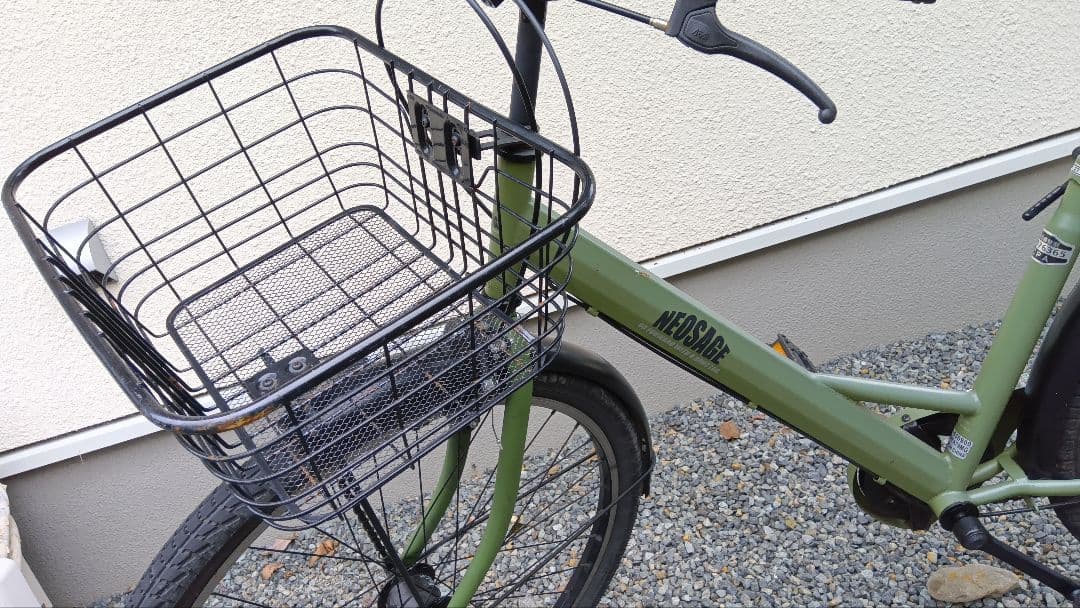 引き取り希望★ネオサージュD マットカーキ 外装6段変速 27型自転車