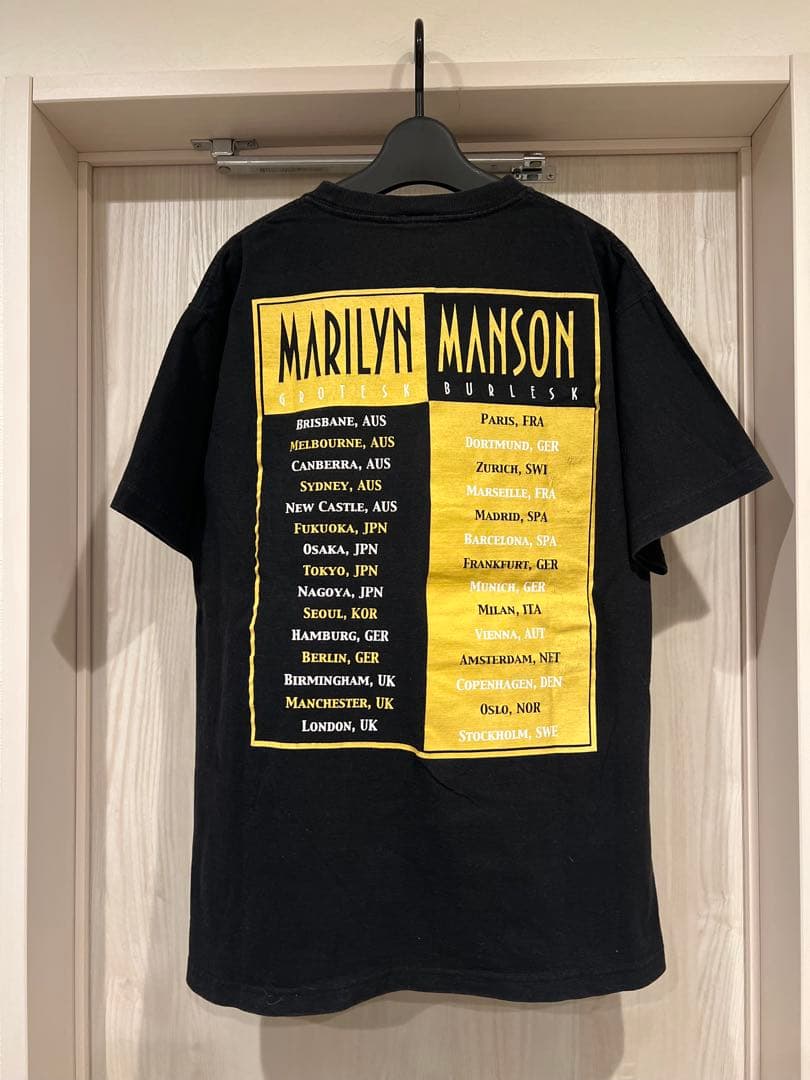Marilyn Manson Grotesk Burlesk ツアーTシャツ