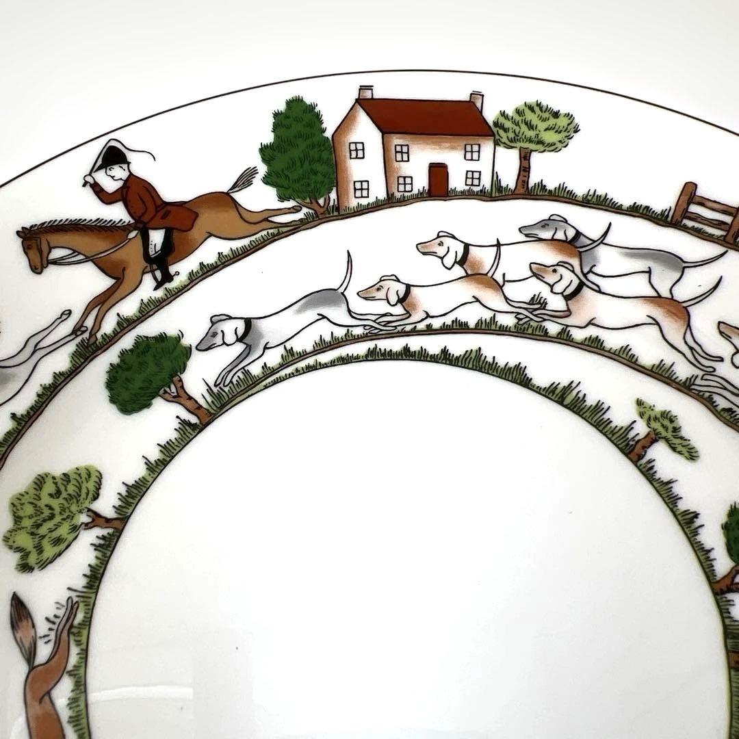 廃盤　ウェッジウッド　ハンティングシーン　皿　プレート　2枚セット